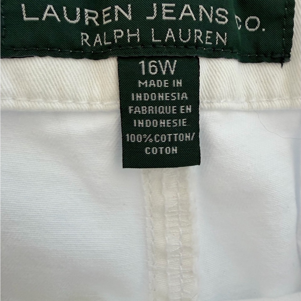 RALPH LAUREN White Bermuda Shorts Women’s 16W Summer Casual Classic Preppy NWT - Picture 9 of 15